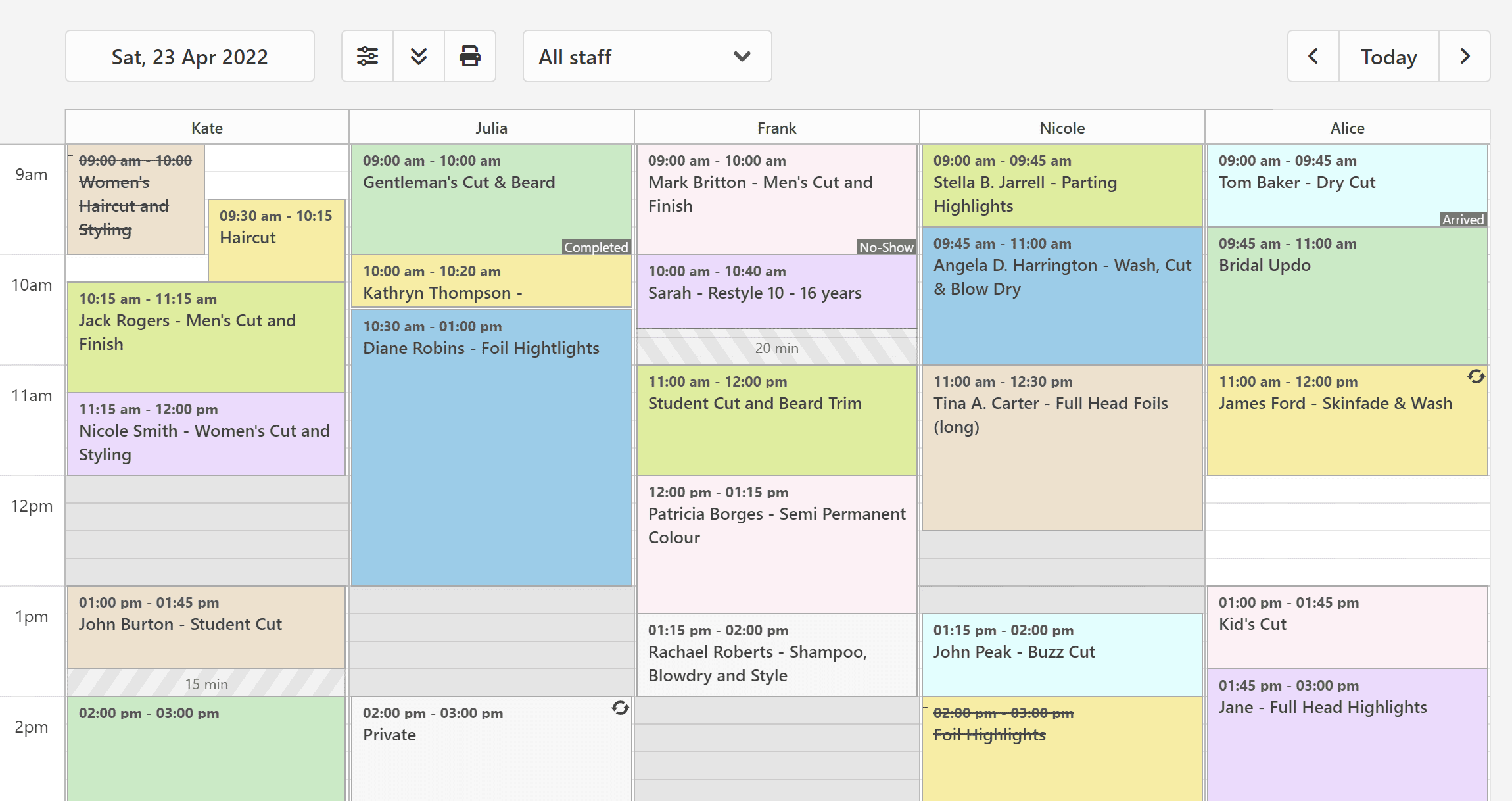 free schedule software